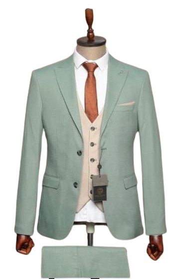 Costum Barbati, 3 Piese, Slim Fit, Albero Grande